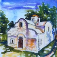 Ancient church, Famagusta area Artwork: Ancient church, Famagusta area